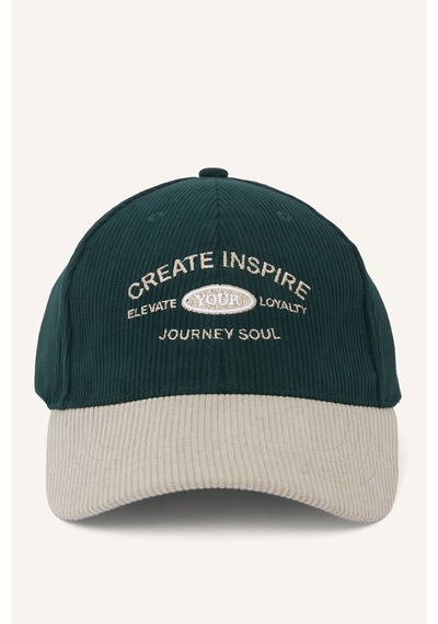 Defacto Erkek Fitilli Kadife Cap Şapka D5483ax26wngn246 Yeşil-gn246