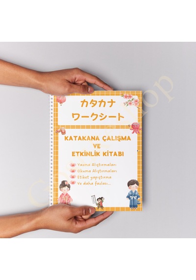 Katakana Çalışma Ve Etkinlik Defteri Çok Renkli