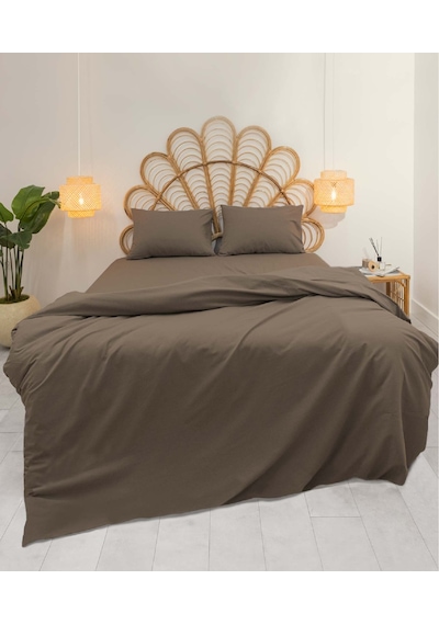 Koza Home Calmo Nevresim Takımı Kahverengi Çift Kişilik 200x220 9560a Kahverengi