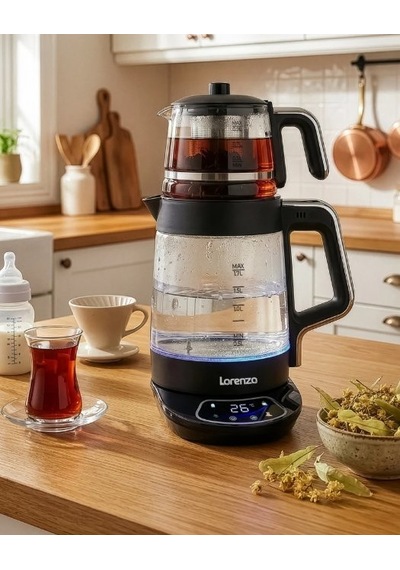 Lorenzo Crystal Pro 4 İn 1 Çay Makinesi - Lrz-1106