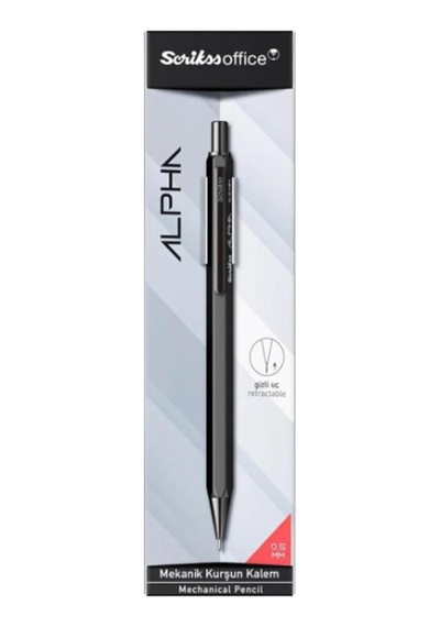 Office Alpha Versatil 0.5 Mm Siyah, Şeffaf Amb. Tek Renk