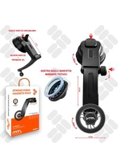 Mt6074 Kaloifer Mıknatıslı Telefon Tutucu