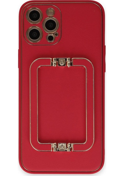 Newface Apple iPhone Uyumlu 12 Pro Max Kılıf Coco Elit Kapak Glblseme - 39 - Kırmızı