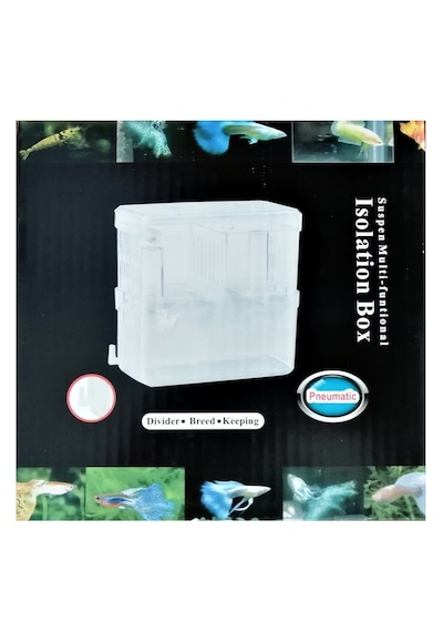 Çok Fonksiyonlu Çift Bölmeli Akvaryum Balık Yavruluğu Akvaryum Yavruluk 13.5 x 7.5 x 14 CM