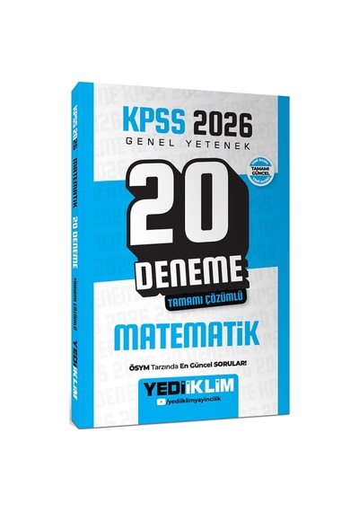 Kpss 2026 Genel Yetenek Matematik Tamamı Çözümlü 20 Deneme