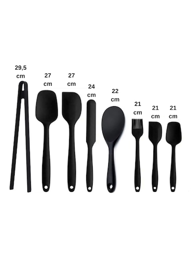 8 Parça Takım Yanmaz Yapışmaz Mutfak Pasta Silikon Yumurta Fır...