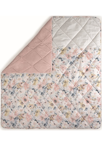 Cotton Box Velvet Çift Kişilik Yorgan Dalya Pudra 195x215 Cm