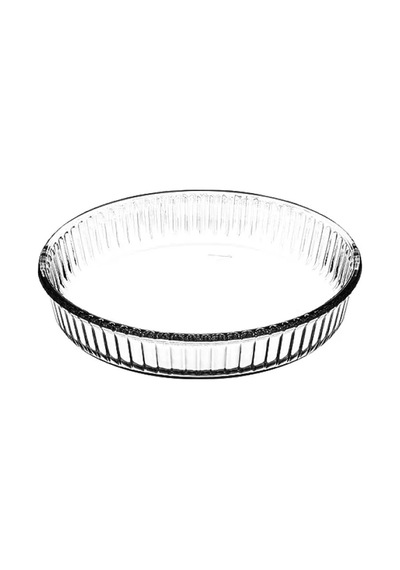 Cam Fırın Tepsisi - Tek Adet Hediye Kutusunda Açık Gri