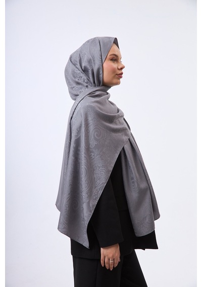 Mirsoy Scarf Velora Modern Desen Şal Füme