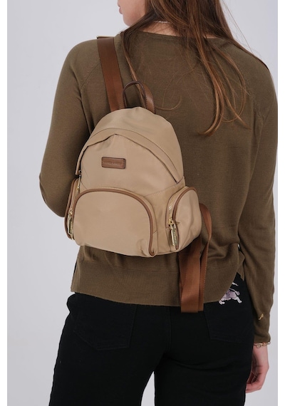 Silver Polo Sp1208 Kadın Sırt Çantası Saten Vizon-camel