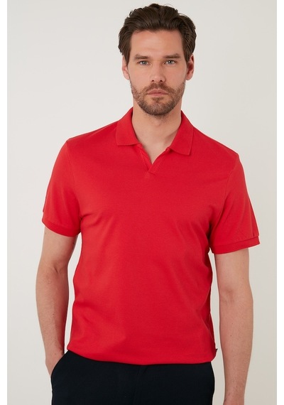 Buratti Regular Fit Pamuklu Erkek Polo Yaka T Shirt 5902141 Kırmızı