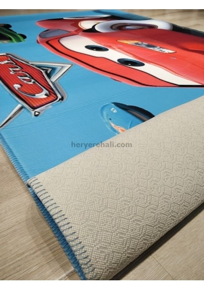 Yamalıhome Lisanslı Çocuk Halısı Cars2 C2 120X180 Cm Arabalı Halı