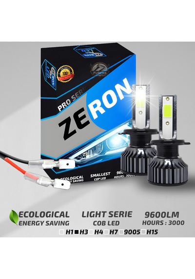 Zeron Pro Series H3 Led Xenon Şimşek Etkilii Led Xenon Led Ampul