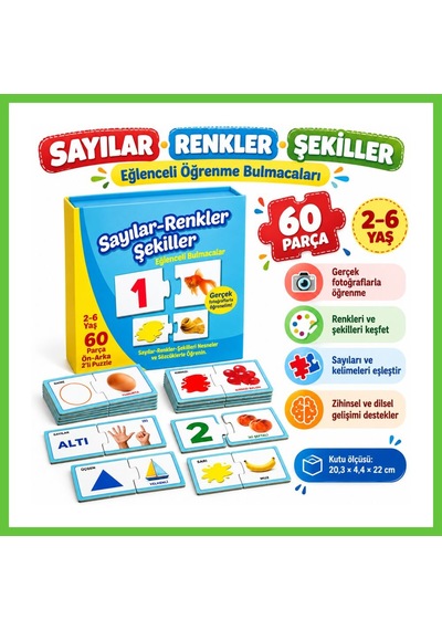 Bezos 1444 Eğlenceli Bul Sayılar Renkler Şekiller Dmc