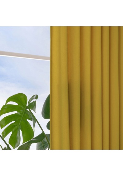 Ikea Gınstmott Fon Perde 145x300 Cm Hardal