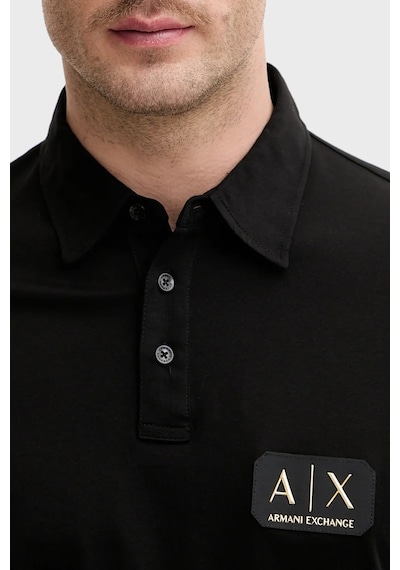 Armani Exchange Erkek Polo Xm002232 Af10364 Uc001 Siyah Siyah