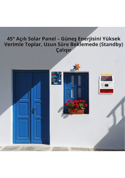 Akıllı Alarm Sistemleri Obiem Güneş Enerjili Dış Mekan Sireni