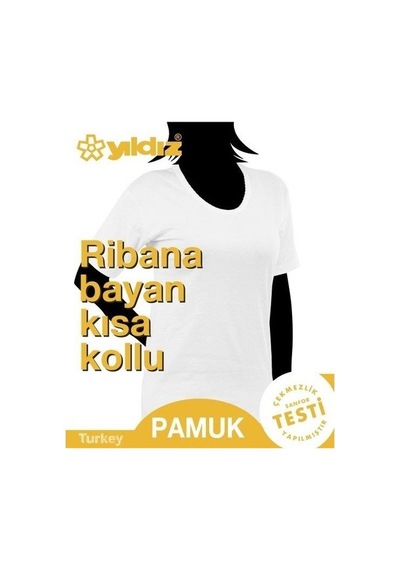 Yıldız 3013 Battal Ribana Kısa Kol Kadın Fanila