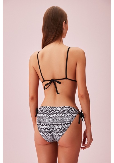 Suwen Yandan Bağlamalı Boncuklu Bikini Altı Sb24650e911 Siyah