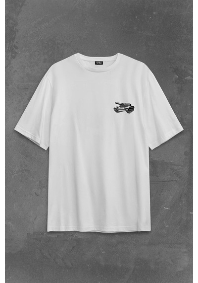 Tiger I Panzer Tank Wehrmacht Wh Wk2 Wwii War Sırt Ön Baskılı Oversize Tişört Unisex T-shirt 001