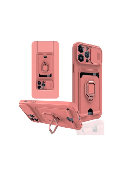 Apple Uyumlu iPhone 13 Pro Max Kılıf Zore Pelit Kapak Pembe