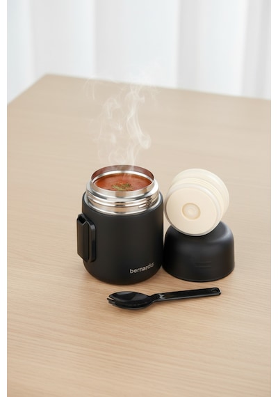 Bernardo Duo Yemek Termosu 500 Ml Siyah Siyah