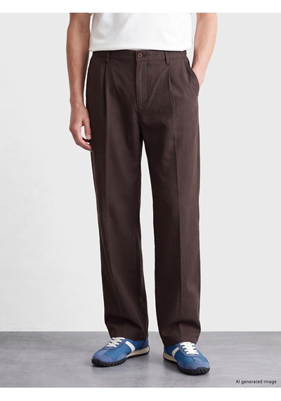 Lcw Vision Kahverengi Loose Fit Erkek Pileli Pantolon Lcw Vision Kahverengi Loose Fit Erkek Pileli Pantolon