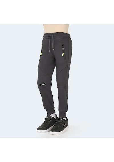 Slazenger LAMYA Çocuk Fermuar Cepli Koyu Gri Eşofman Altı