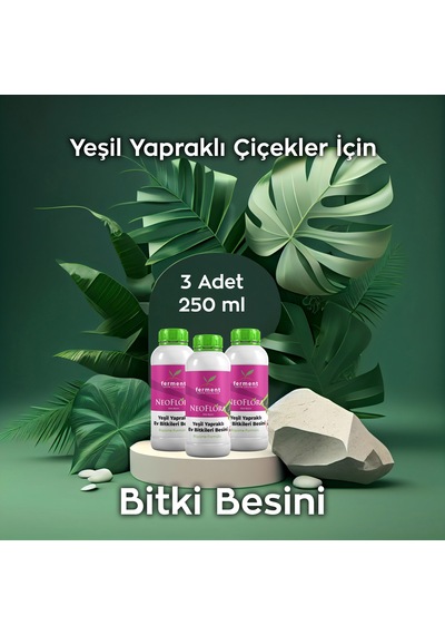 Neoflora Üçlü 250 Ml 3 Adet Daha Büyük Ve Yeşil Yapraklar, Hızlı Büyüme Ve Canlandırıcı Bakım 250 ML