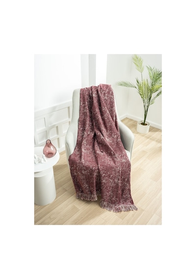 Çok Amaçlı Pamuklu Örtü- Kanepe-koltuk Şalı-koltuk Örtüsü 170x220-1087 Bordo