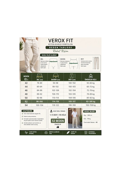No Brand Verox Fıt Erkek Kamuflaj Kargo Pantolon Rahat Kesim Çok Cepli Günlük Gri Gri