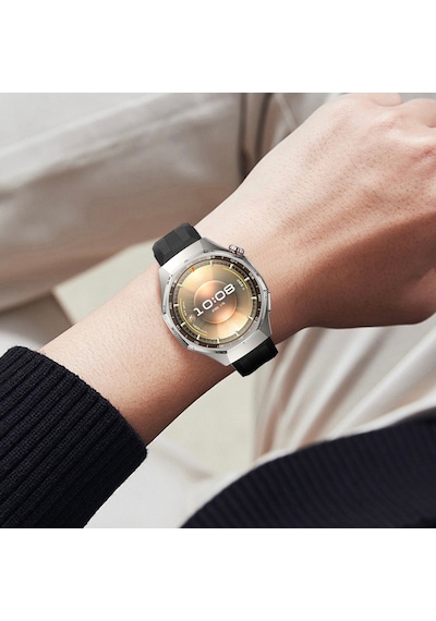 Sneezy Huawei Watch Gt6 Pro 46mm İle Uyumlu Spor Silikon Metal Tokalı Soft Saat Kordonu