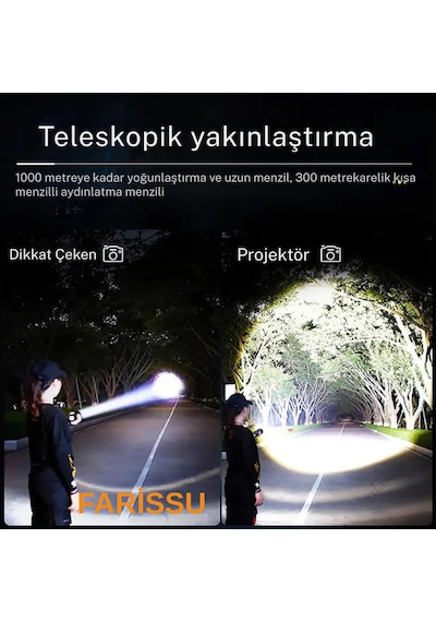 Everton Rt-s232 Profesyonel Güçlü Işıklı Ve Şarjlı El Feneri
