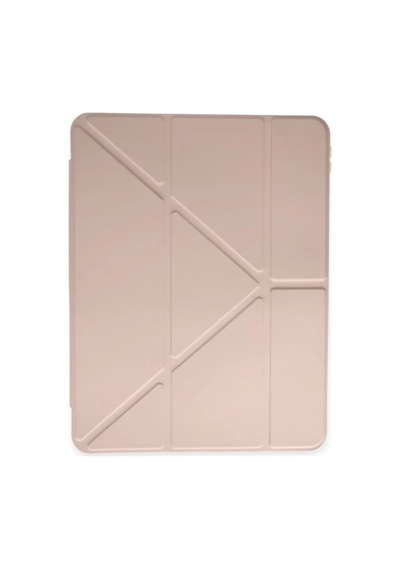 Mey İthalat Samsung Uyumlu Galaxy T870 Tab S7 11 Kılıf Kalemlikli Mars Tablet Kılıfı - Rose Gold Arka Kapak