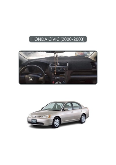 Honda Cıvıc 2000-2003torpido Koruma Halısı Gri Kenar