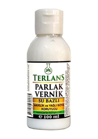 Su Bazlı Parlak Vernik 100 Ml Akrilik Ve Yağlı Boya Koruyucu