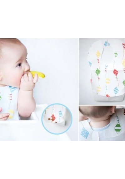 Mycey Tek Kullanımlık Bebek Önlüğü 10 lu Çok Renkli