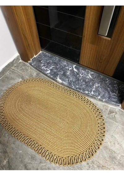 Dublin Serisi Jüt, Desenli Kapı Önü, Paspas, Banyo Paspası, Balkon Paspası/hediyelik, Ev Eşyası Hasır 50 X 80 Çok Renkli
