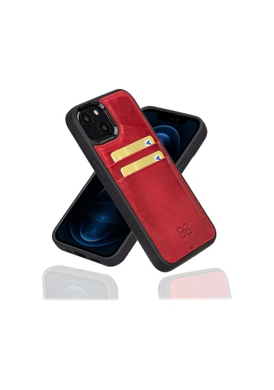 Bouletta Apple İphone 13 Uyumlu Deri Arka Kapak Fxcp V4ef