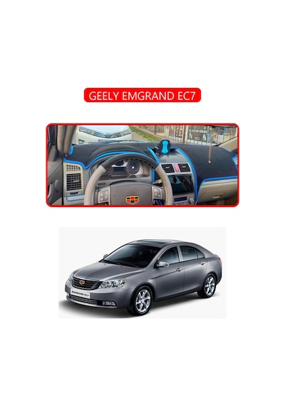 Geely Emgrand Ec7torpido Koruma Halısı Kırmızı Kenar