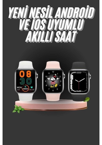 Mey İthalat 1.83 İnç Akıllı Saat Android Ve İos Uyumlu Çağrı Cevaplayabilen Adımsayar Gps Takibi