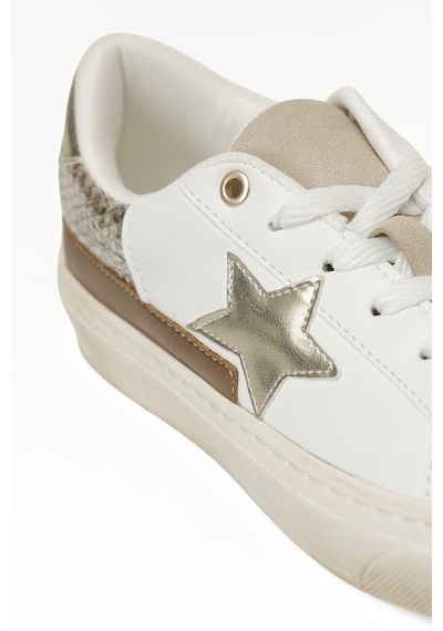 Butigo 26s-106 6fx Beyaz Kadın Sneaker 000000000102203292 Beyaz-altın