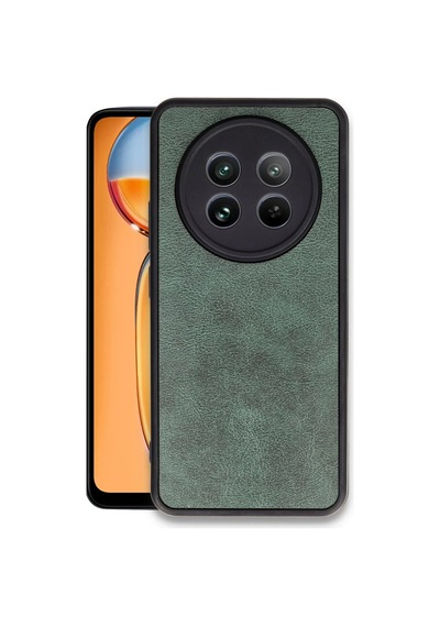 Realme 12 5g Kılıf Aras Deri Kapak - Koyu Yeşil 0.2M-Çok Renkli
