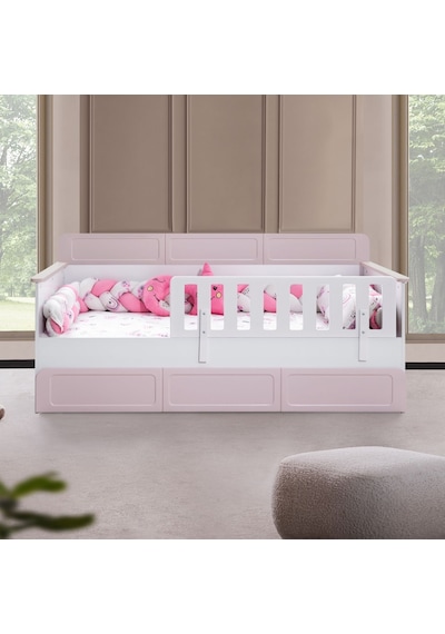 Yavrulu Karyola, Mira Yavrulu Montessori Karyola - Pembe + 1 Adet Comfort Yatak Yavrulu Karyola, Mira Yavrulu Montessori Karyola - Pembe + 1 Adet Comfort Yatak