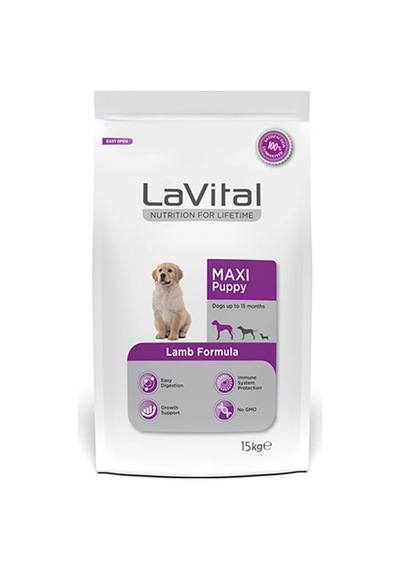 Lavital Kuzu Etli Orta-büyük Irk Yavru Köpek Maması 13+2kg Hediyeli