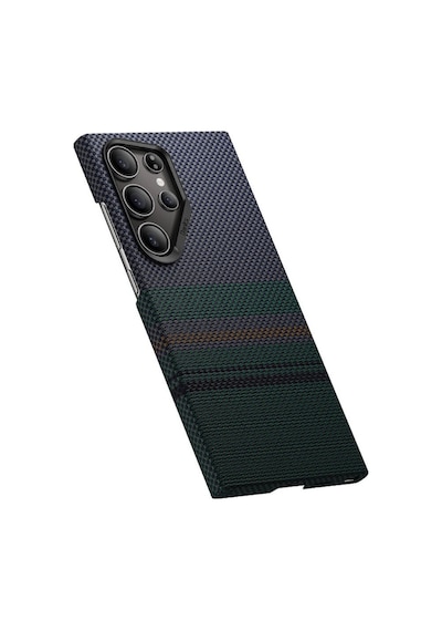 Galaxy S24 Ultra Uyumlu Kılıf Magsafe Şarj Özellikli Karbon Fiber Benks Aurora Armorair Kevlar Kapak