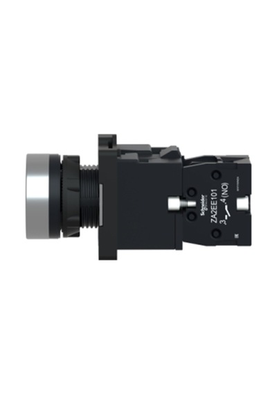 Schneider Electric XA2EW35B1 Sarı ışıklı yaylı buton- Ø22 - - 24V