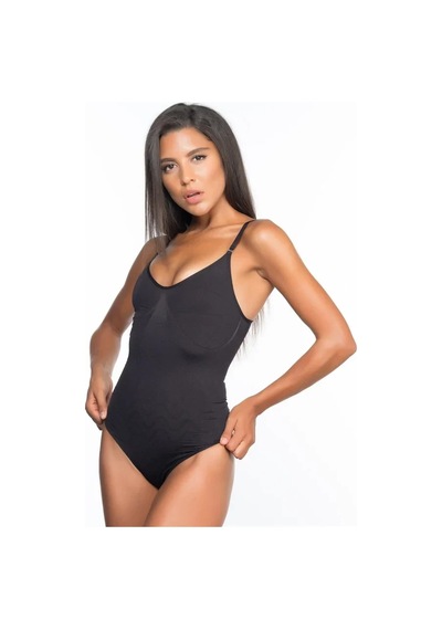 Semel Siyah Desenli Body Korse