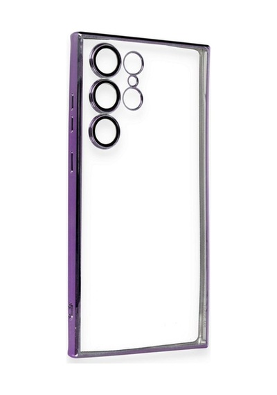 Galaxy S23 Ultra Kılıf Razer Lensli Silikon - Mor