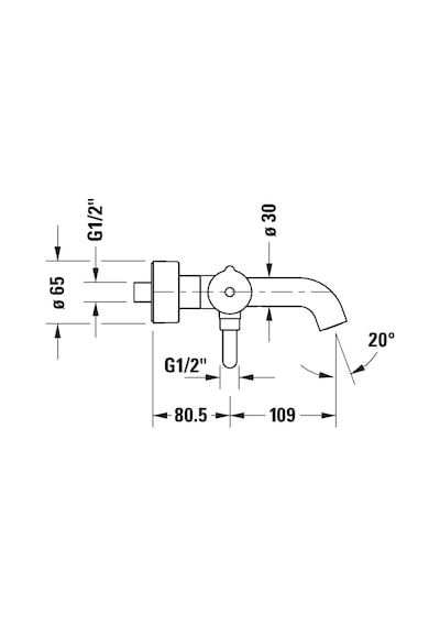Duravit - C.1 Banyo Bataryası - C15230000010- Krom
